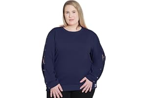 Wear 2 Conquer Plus Size Dialysis Shirt for Women | Long Sleeve Arm Port Access Top | Soft Cotton Adaptive Clothing