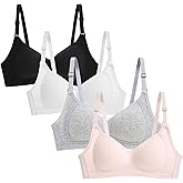 Nubofy Girls Training Bra Teen Kids Sports Bras 8-10 10-12 12-14 14-16