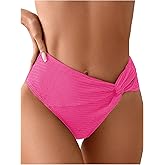 SOLY HUX Women's Twist Bikini Bottom Beachwear Swimsuit Bottoms