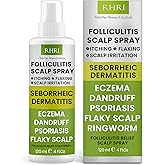 Folliculitis Scalp Spray | Dandruff Treatment for Psoriasis & Folliculitis | Antifungal & Anti Dandruff Itchy Scalp Treatment Formula Spray for Dry and Irritated Scalp