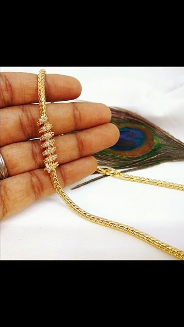 Buy SKC Jewels 1 Gram Micro Gold Plated Traditional Designer Fashion Jewellery Daily Rassi Rope 