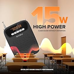 15W Portable Mini Voice Amplifier with Lapel