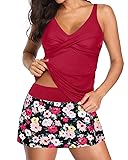 Talisea Womens Tankini Bathing Suits with Skirt Two