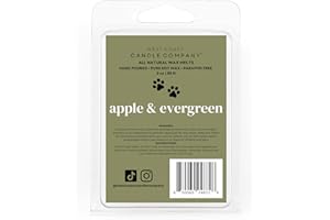 WEST COAST CANDLE COMPANY Pet Friendly Wax Melts | Pet Safe Wax Melts | All Natural Dog Safe Wax Melts | Non-Toxic Wax Melts | Pet Odor Eliminator | Pure Soy Wax Melts | Veterinarian Approved (Apple and Evergreen)