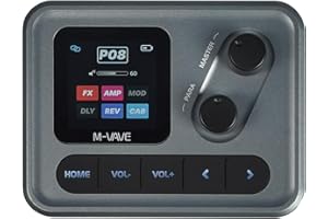 SBUJUETC Pocket Amp-Portable Multi Effects Guitar Pedal,80+ Built-in Effects,Amp Modeling,Looper,Tune,Bank Mode,IR Loading,Expression Pedal & Color Display,Stereo OTG USB Audio Interface,APP Control