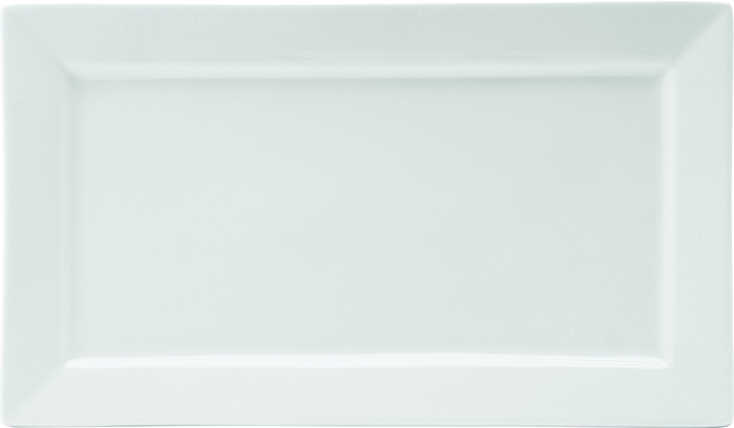 Utopia Z03032 Fine China Plate, Matrix Rectangular, 14 x 8.25", 36X 21 cm, Anton Black (Pack of 6)