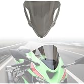VEISUTOR Windshield for Ninja ZX-6R 2024-2025 Accessories, Dark Tinted | Wind Shield Windscreen Air Wind Deflector Front Flyscreen, PC Plastic, High-Impact, Easy Installation