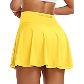 JoyGirl Womens Tennis Skirt with Shorts Pleated Golf Skorts with Pockets High Waisted Athletic Workout Running Skirts