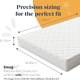 Mother Nurture Eco Fibre Travel Cot Mattress 95x65cm Hypoallergenic view 2