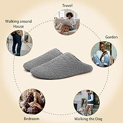 QFH Mens & Womens Non Skid Flexible Sole Indoor