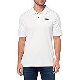 Karl Lagerfeld Mens Textured Ribbed Collared Button Closure Polo