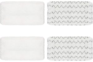 WISORDER 4 Pack Steam Mop Pads for Bissell Symphony 1252 1606670 1543 1652 1132 1530 11326 Vacuum and Steam Mop, Bissell 2747A Replacement Pads, Bissel Symphony Pet Mop Pads, Microfiber Washable & Reusable