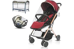 V-Fyee Mosquito Net, Baby Net for Stroller, Visible Breathable Mesh Strollers Cover Bug Netting for Bassinet, Pack N Play,Car