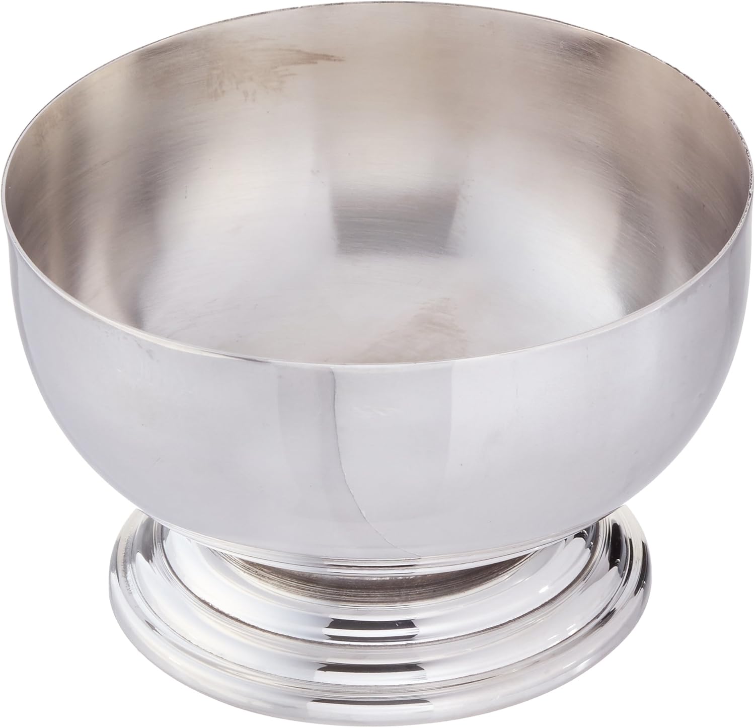 Silver Decorative Bowl, Brass with a Silver Plated Finish, 12cm x 7.5cm