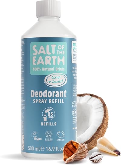 Salt Of The Earth Natural Deodorant Spray Refill Ocean & Coconut 500ml