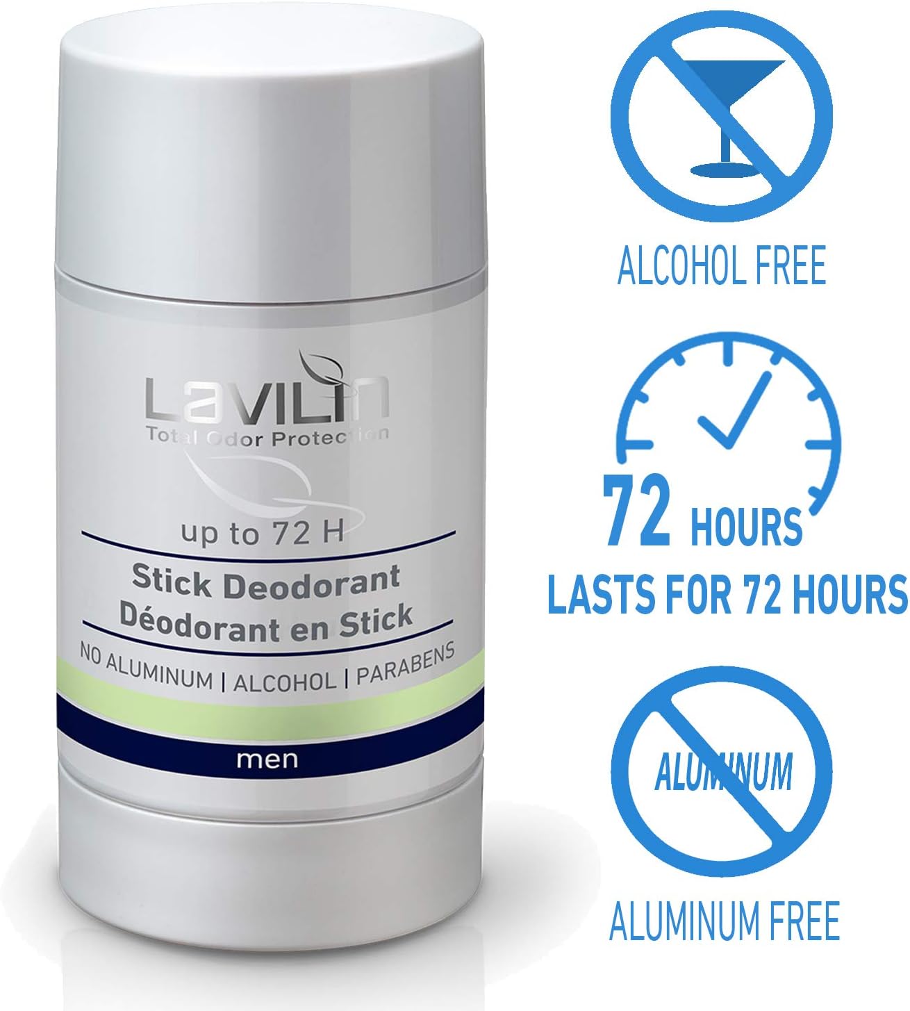 LAVILIN Men’s Underarm Stick Deodorant, Up to 72 Hours Protection The Ultimate and Different Way to Prevent Unpleasant Odors - Image 4