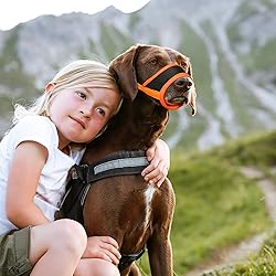 HEELE Dog Muzzle,Soft Nylon Muzzle Anti Biting