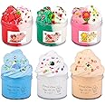 6 Pack Mini Cloud Slimes Kit,Birthday Gifts for Kids,Scented Candy Christmas Slime Party Favorite for Girls & Boys,Non-Sticky,Super Soft Sludge Toy,Cute Stuff Basket Stuffers