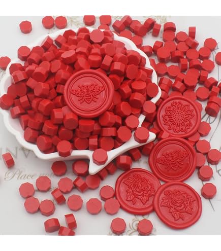 thumbnail image 2 of Sealing Wax Kit 300PCS White Sealing Wax Beads 4PCS Tea Candles Wax Melting Spoon For Wax Stamp Envelopes Invitations Packaging Party Card 2 of 9