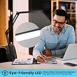 BIENSER LED Desk Lamp with Clamp Swing Arm 3 Color Modes 10 Brightness Levels view 3