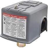Cejiuga Water Pressure Switch 30-50 PSI Well Pump Pressure Switch Auto Electrical Control Adjustable Differential, 1/4" Female NPT