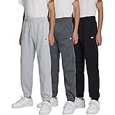 AEROPOSTALE Boys Fleece Joggers 3 Pack – Soft Comfy Athletic Fit Youth Sweatpants, Lounge Pants, Sizes 4-16