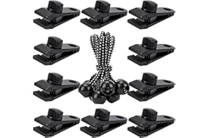 Axlksia Tarp Clips Heavy Duty Lock Grip, 20 Pack Tarp Clamps, Shade Cloth Clips Fasteners, Pool Awning Cover Bungee Cords Clips, Car Cover Clamp