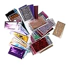 50 Random Lot Colors Foil Galaxy Nail Sticker Paper Shiny Decal