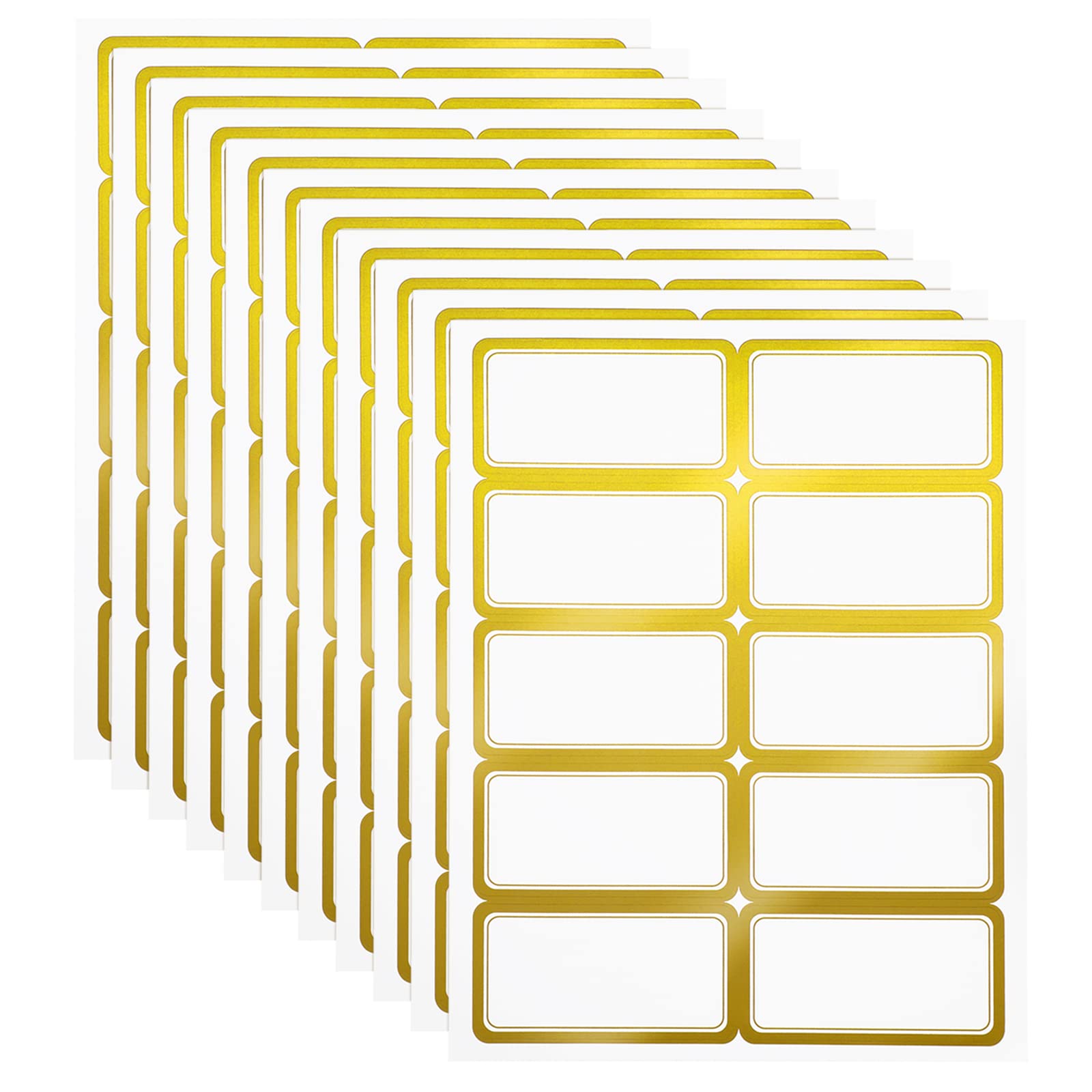 Mua 20 Sheets 200 Pieces Shipping Labels Matte White with Metallic Gold ...