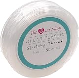 The Bead Shop Clear Elastic String 1mm x 50m Bracelet Making