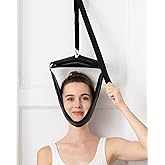 soulern Neck Stretcher Cervical Traction Device for Home Use - Over The Door Cervical Traction Device for Decompression Home Physical Therapy, Portable Neck Traction Device for Neck Pain (with Box)