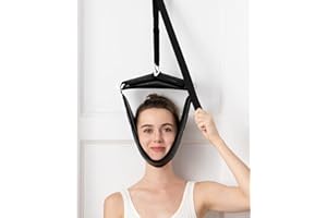 soulern Neck Stretcher Cervical Traction Device for Home Use - Over The Door Cervical Traction Device for Decompression Home Physical Therapy, Portable Neck Traction Device for Neck Pain (with Box)