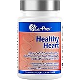 CanPrev Healthy Heart Support, 120 Veg Capsules, 30-Day Supply - Coenzyme Q10 Ubiquinol, Magnesium Bisglycinate & B12 for Hea