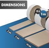 shinfly Furniture Pads Floor Protectors 3 Rolls 1M Self-Adhesive Brown view 2