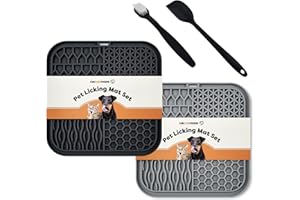 Fureverfriend Pet Licking Mat for Dogs, Cats and Other Animals. Anxiety Relief, Entertainment, Slow Feeding, Pet Dental Health. Effective Distraction Tool for Bathing and Grooming. Easy to Clean