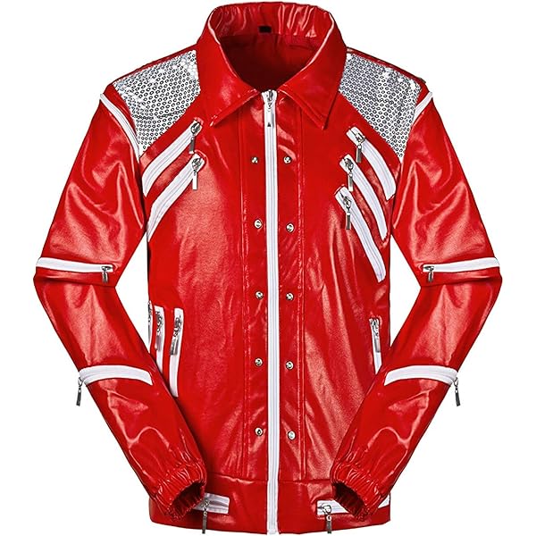 Michael Jackson BEAT IT 衣装　コスプレ　Mサイズ Michael Jackson Beat It Red Zipper Jacket Halloween Costume