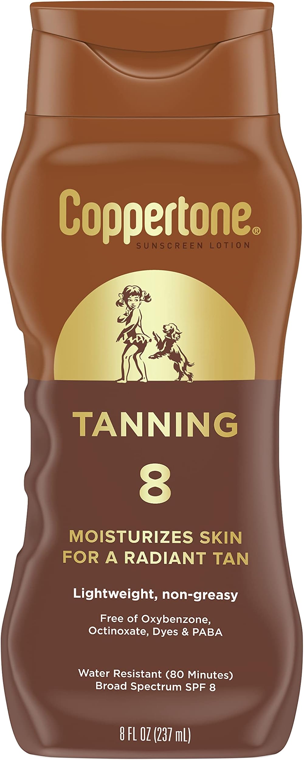 Coppertone Tanning Defend & Glow Sunscreen SPF 8 Lotion 8 fl oz