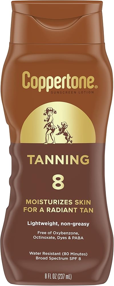 Coppertone Tanning Defend & Glow Sunscreen SPF 8 Lotion 8 fl oz