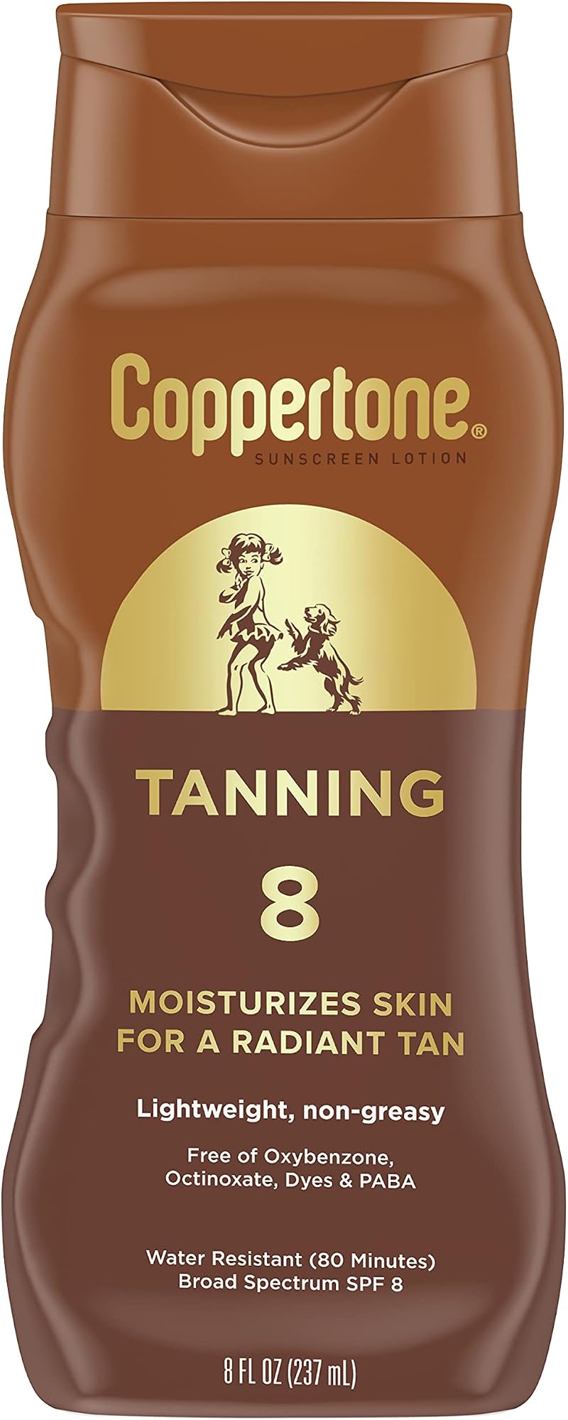 Coppertone Tanning Defend & Glow Sunscreen SPF 8 Lotion 8 fl oz