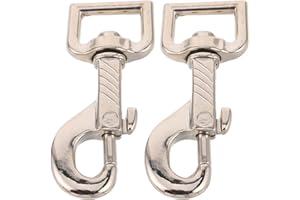 JHKNNK Horse Tack Snap Clips 2Pcs Zinc Alloy Heavy Duty Trigger Hooks 3/4 Inch Swivel for Halter and Reins