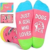 HAPPYPOP Dog Lover Gifts for Girls - Dog Socks for Teen Girls, Christmas Gifts for Kids