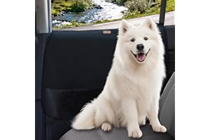 BECROWM 2 Packs Car Door Protector for Dogs, Waterproof Anti-Scratch Shield with Suction Cup (Black)