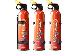 FIRESECU Fire Extinguisher Kitchen, Car, Fire Extinguisher for Home with Mounting Bracket Fire Extinguishers for House Non-Toxic Water-Based Fire Extinguishers Portable A B C K Fire Extinguisher (3 Count)