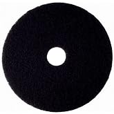 3M Black Stripper Pad 7200, 20 in, 5/Case | Heavy-duty floor stripping