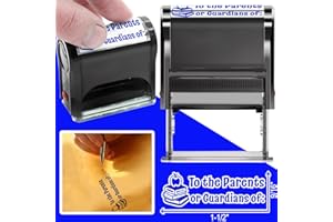 Bertiveny Self-Inking to-The-Parents-of-Stamps Teacher Grading Stamp for School Supplies,to The Parents of or Guardians Stamps for Classroom Supply,to The Parents of Stamp for Parent Envelopes,Blue