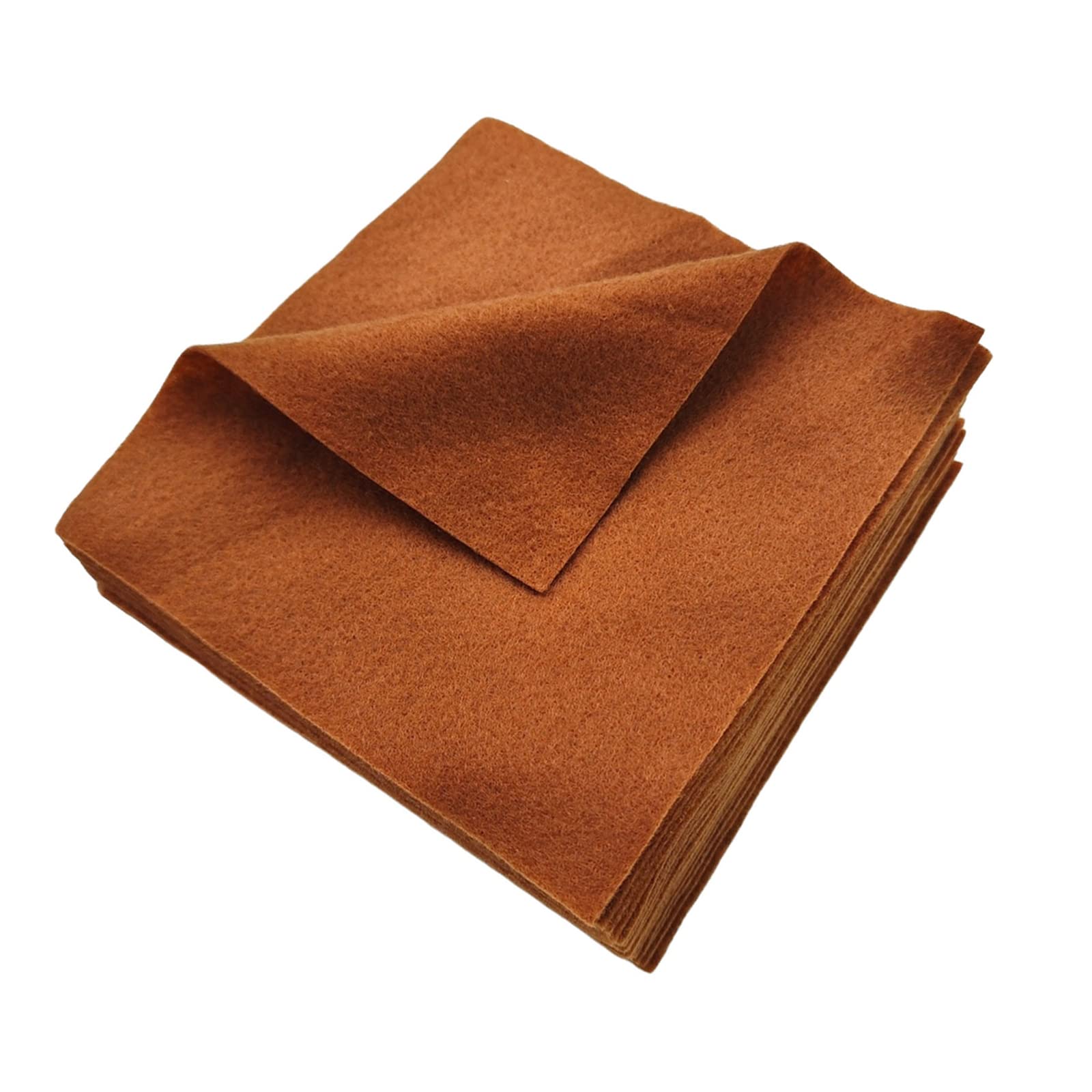 Jtnohx Soft Felt Fabric, Colour Felt Sheets for Crafts, 1.4mm Thick Flexible Craft Fabric for Handwork DIY Projects 15x15cm(Maroon)