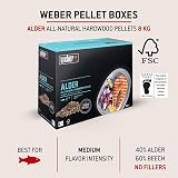 Weber Alderwood Wood Pellets 8kg for Smoking Fish FSC Certified EU view 3