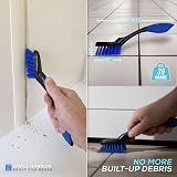 The Dustpan and Store Grout Tile Brush Set with Ergonomic Handle view 6
