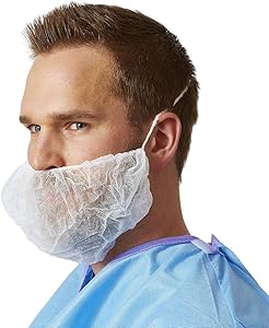100 Pack of Disposable Beard Covers 21