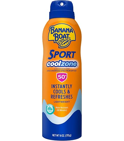 Amazon.com: Banana Boat Sport CoolZone Sunscreen Spray SPF 50 Plus